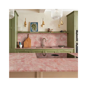 Custom Natural Bathroom Kitchen Rose Crystal Pink Quartz Countertop