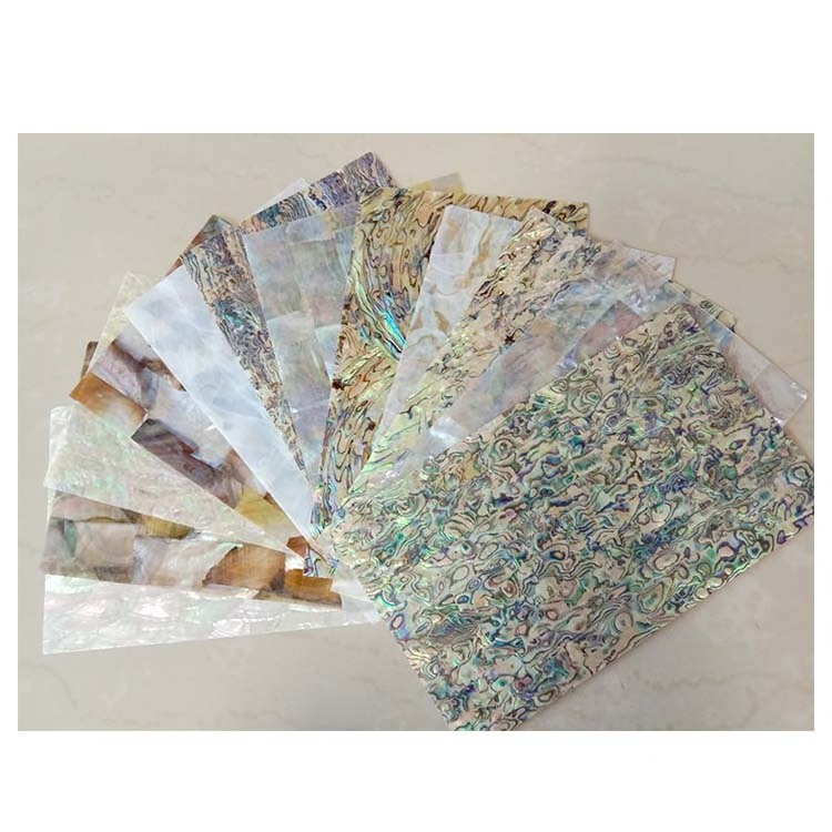 New Zealand Paua mother of pearl shell sheet veneer Grade AA  paper seashell