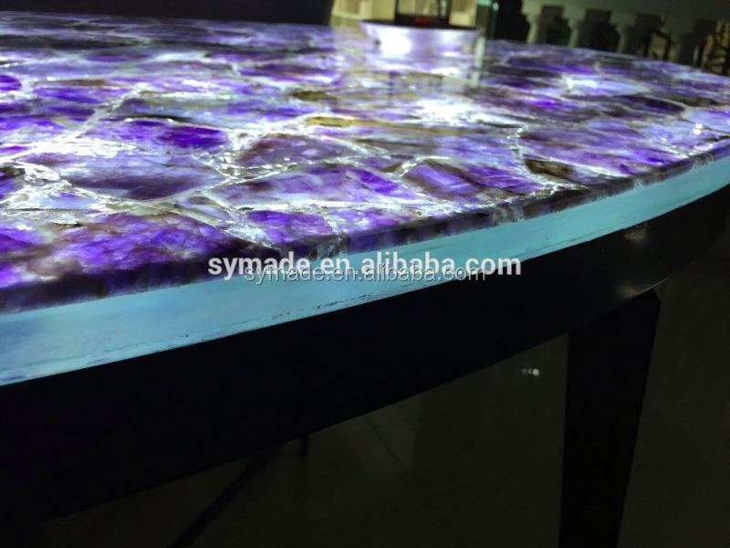 Natural Purple Quartz Crystal Amethyst Slab Gemstone Decoration /Marble Countertop