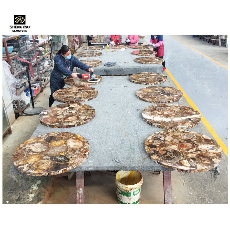 Wholesale Petrified Wood Solid Surface Countertop For Kitchen Hotel