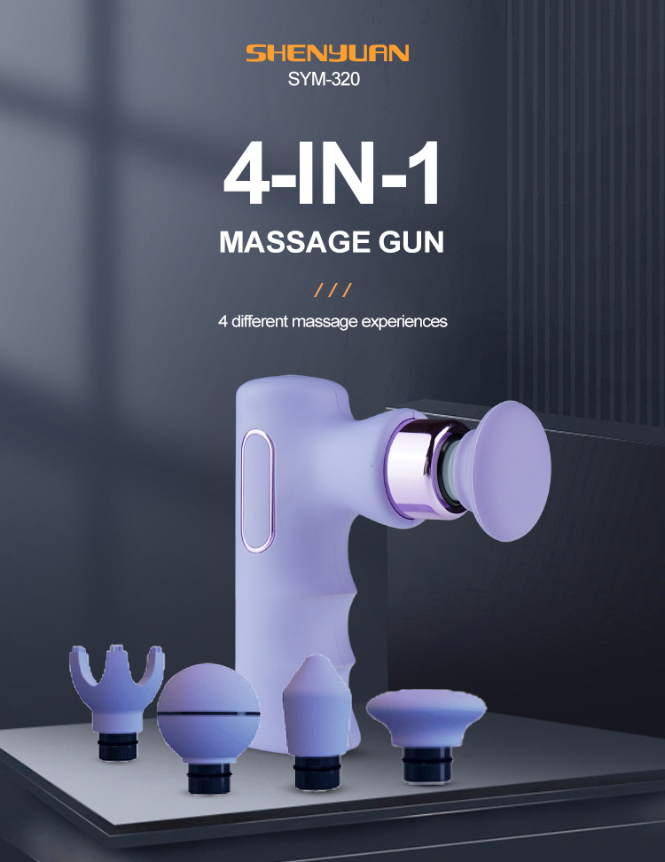 4 Head Pain Management Massage Gun Powerful Heated Head Health Care Products Gym Massage Gun