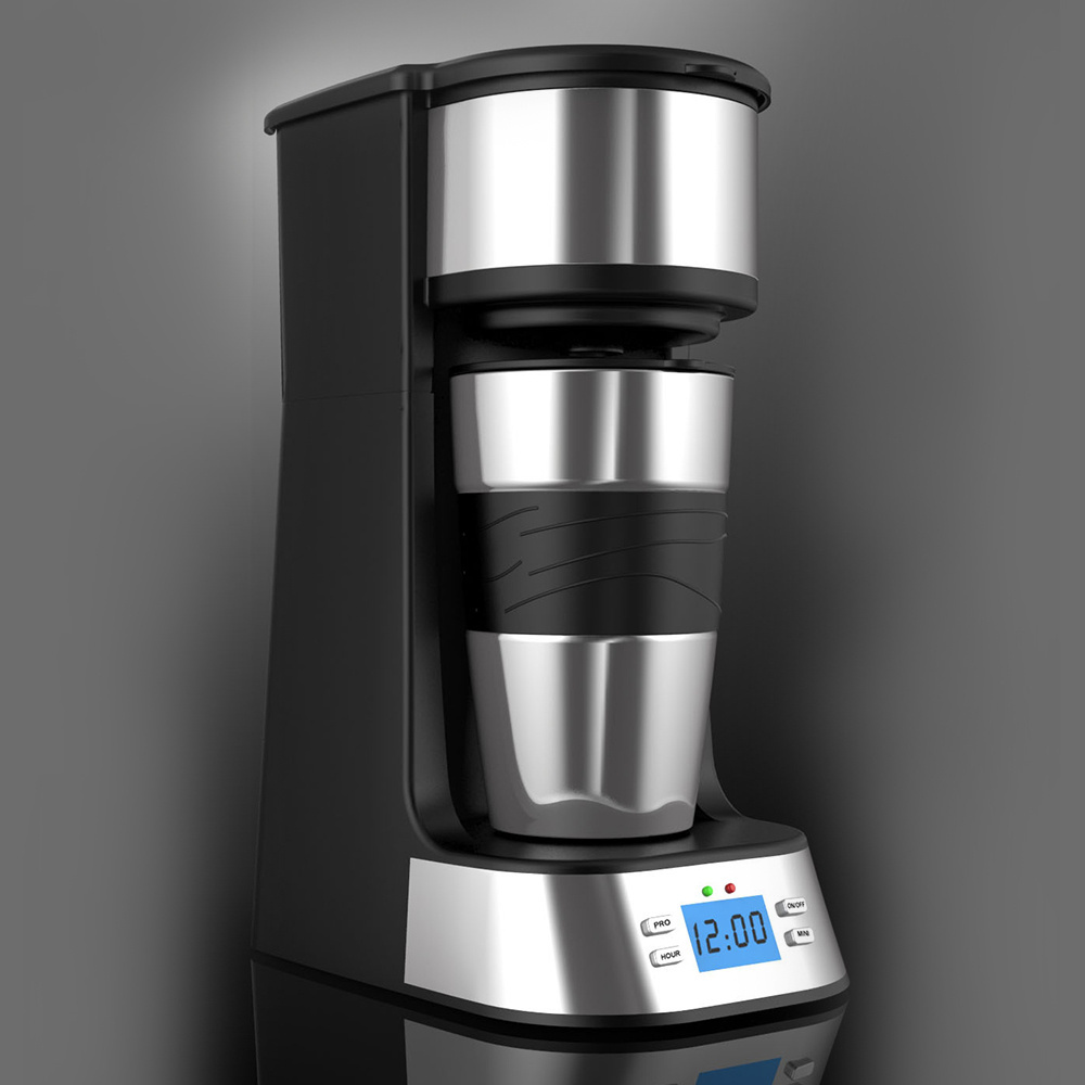 Symay Automatic single 24-Hour Programmability LCD Screen office /home drip  coffee maker