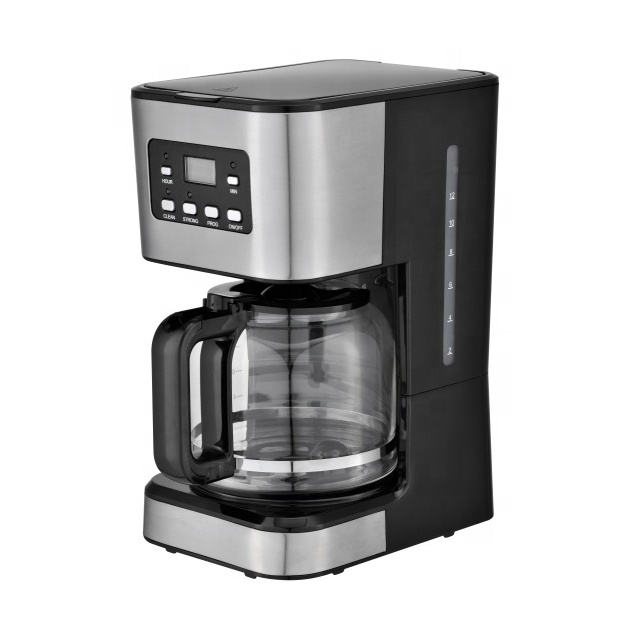 12 cup Programmable with Glass Carafe and LCD Display  Drip Coffee Maker machine