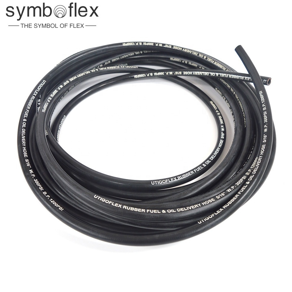 Fuel Delivery Hose Reinforcement High Tensile Textile Cord and Antistatic Copper Wire Hydraulic Hose Fuel Hoses