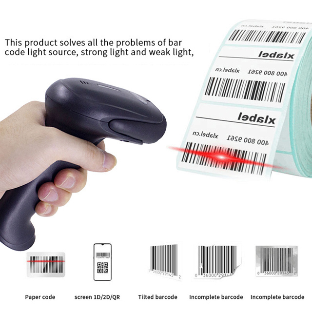 Symcode MJ-6706DS 2D USB Handheld Barcode Reader Black ABS Stock Barcode Scanner 1 +/- 30 Degrees 100,000lux Max 32 Bit CMOS N/a