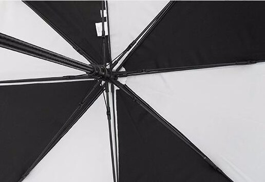 Customized Manual Open golf umbrella white and black cheap Rain Windproof Straight Umbrella with custom logo print for Outdoor