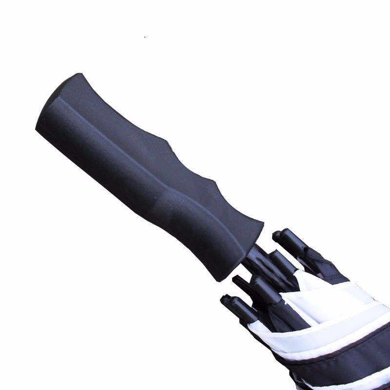 Customized Manual Open golf umbrella white and black cheap Rain Windproof Straight Umbrella with custom logo print for Outdoor