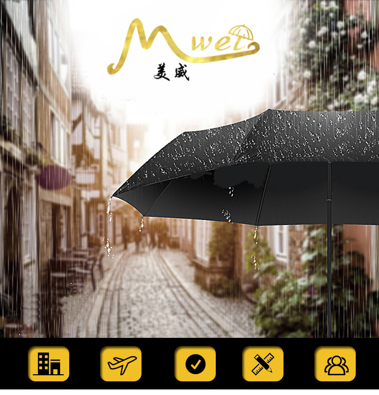 Wind-resistant hands free inverse inside out c handle upside-down double layer reverse umbrella Double Layer Stick Umbrella