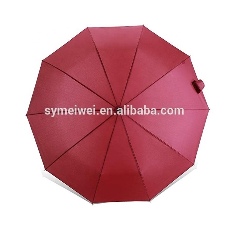 automatic umbrella foldable  Custom logo printing Cheap promotional windproof Pongee for The Rain China factory 3 fold umbrella