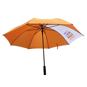 straight Umbrellas for custom logo print Light Weight auto open fiberglass ribs strong windproof for the rain golf umbrellas