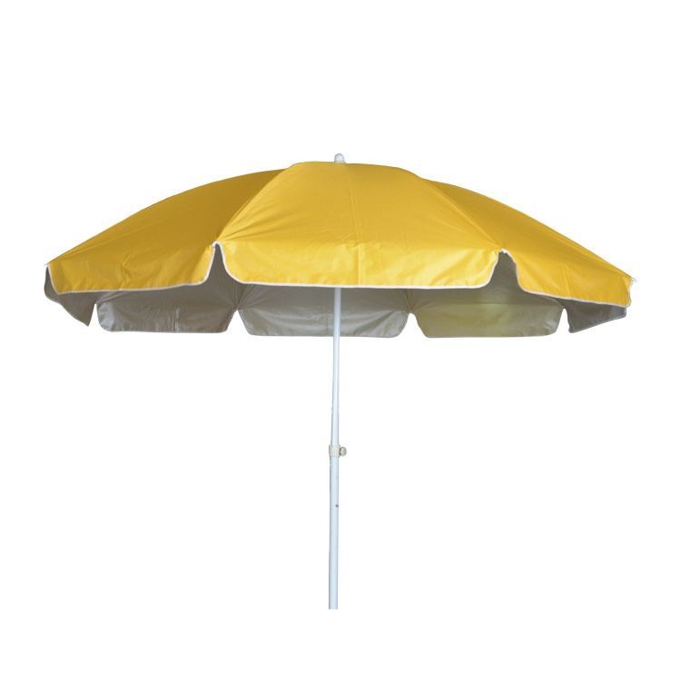 beach umbrella UV protection 4.0  pole big 1.8m 2.4m diameter custom logo print ads use parasol sun umbrellas outdoor