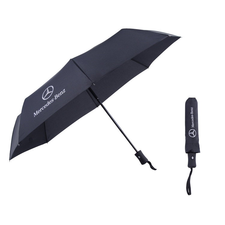 folding umbrella automatic open close light flower brand custom logo print for advertising promotional gift 3 foldable umbrellas