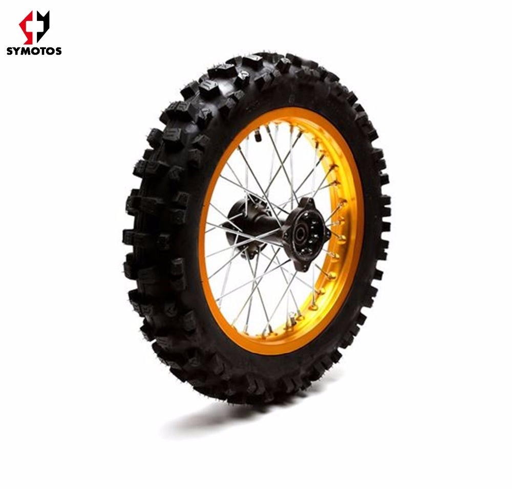 mini corss Pit Bike Gold Rear alloy Wheel rims 14 Inch