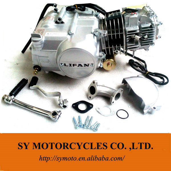 lifan 125cc 124cc electric start 2stroke air cooler motorcycle engine 1N234 GEAR manual clutch