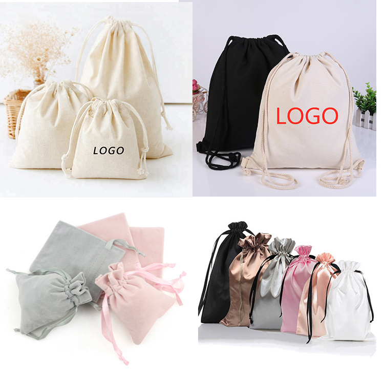 Wholesale Custom printed promotional souvenir bag drawstring pouch gift bag shopping bag