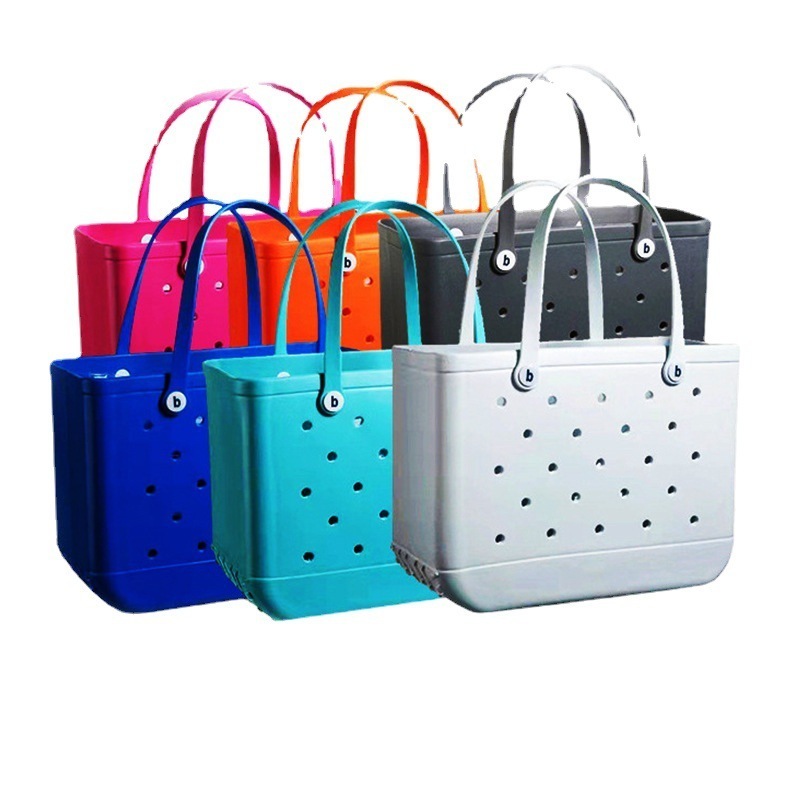 Wholesale Hot Selling Bag Women Fashion Shoulder Bag Waterproof EVA Silicone Summer Beach Bag 2023 High Quality New Custom