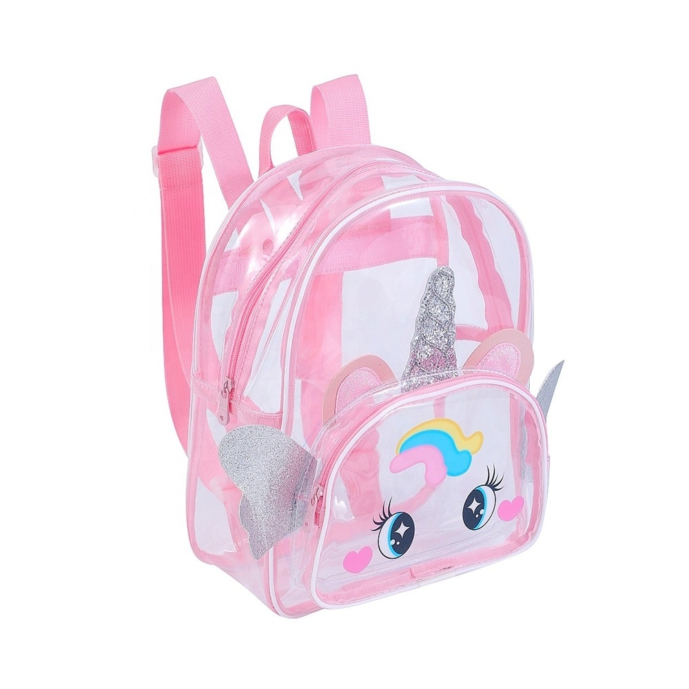 Sympathybag promotional oem low price transparent backpack bag transparent backpacks for children children's mini backpack