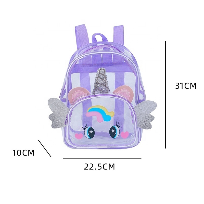 Sympathybag promotional oem low price transparent backpack bag transparent backpacks for children children's mini backpack