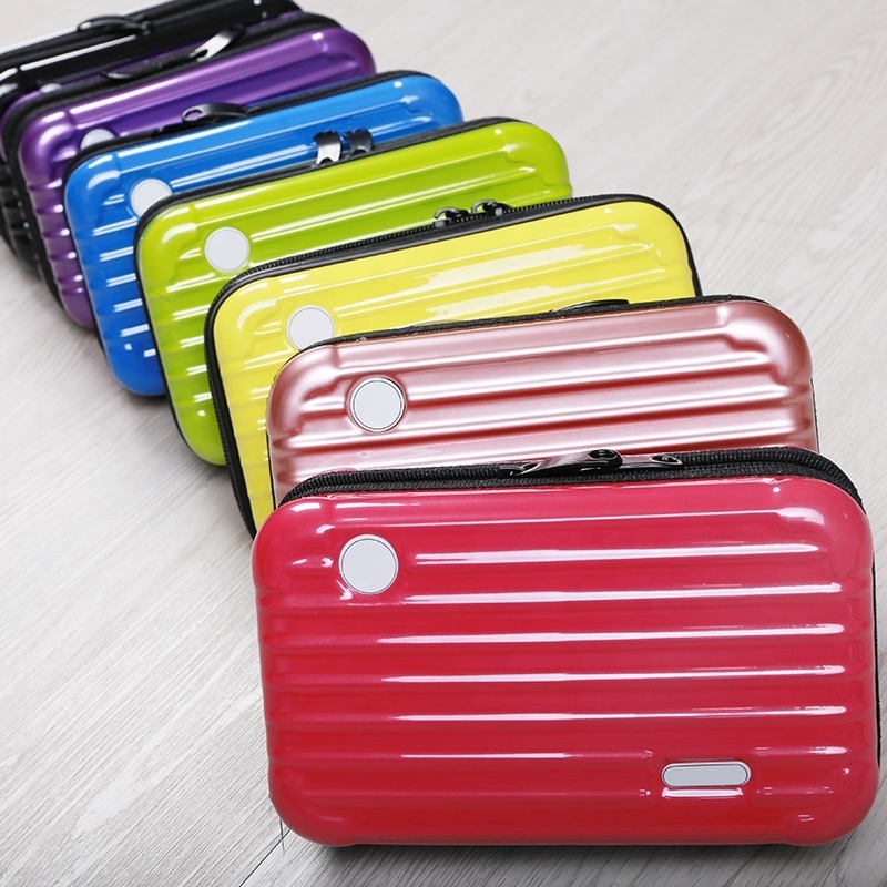 Custom mini suitcase makeup PC cosmetic bag Pvc Cosmetic Bag