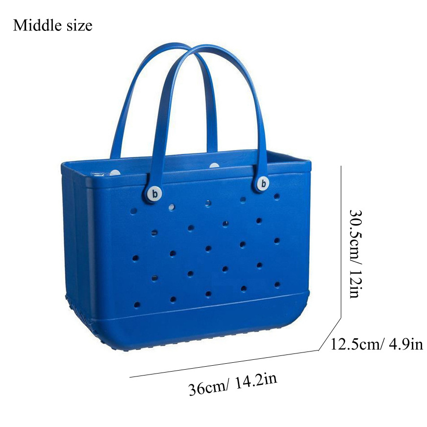 Wholesale Hot Selling Bag Women Fashion Shoulder Bag Waterproof EVA Silicone Summer Beach Bag 2023 High Quality New Custom