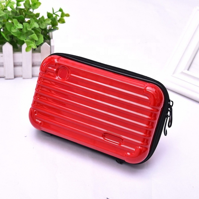 Custom mini suitcase makeup PC cosmetic bag Pvc Cosmetic Bag