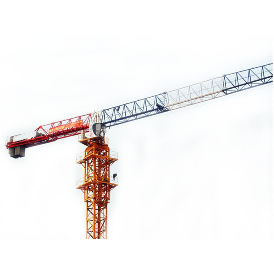 SYM 6016 Flat Top Tower Crane for Sale Manufacturer 60m 8 Ton New Product 2020 Provided Tower Crane Spare Parts Yellow 2012