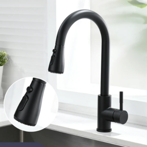 Sink Faucet Pull Down Household Kitchen Mixer Tap Modern Faucet Hot & Cold Kitchen Mixer Black Kitchen Water Faucets