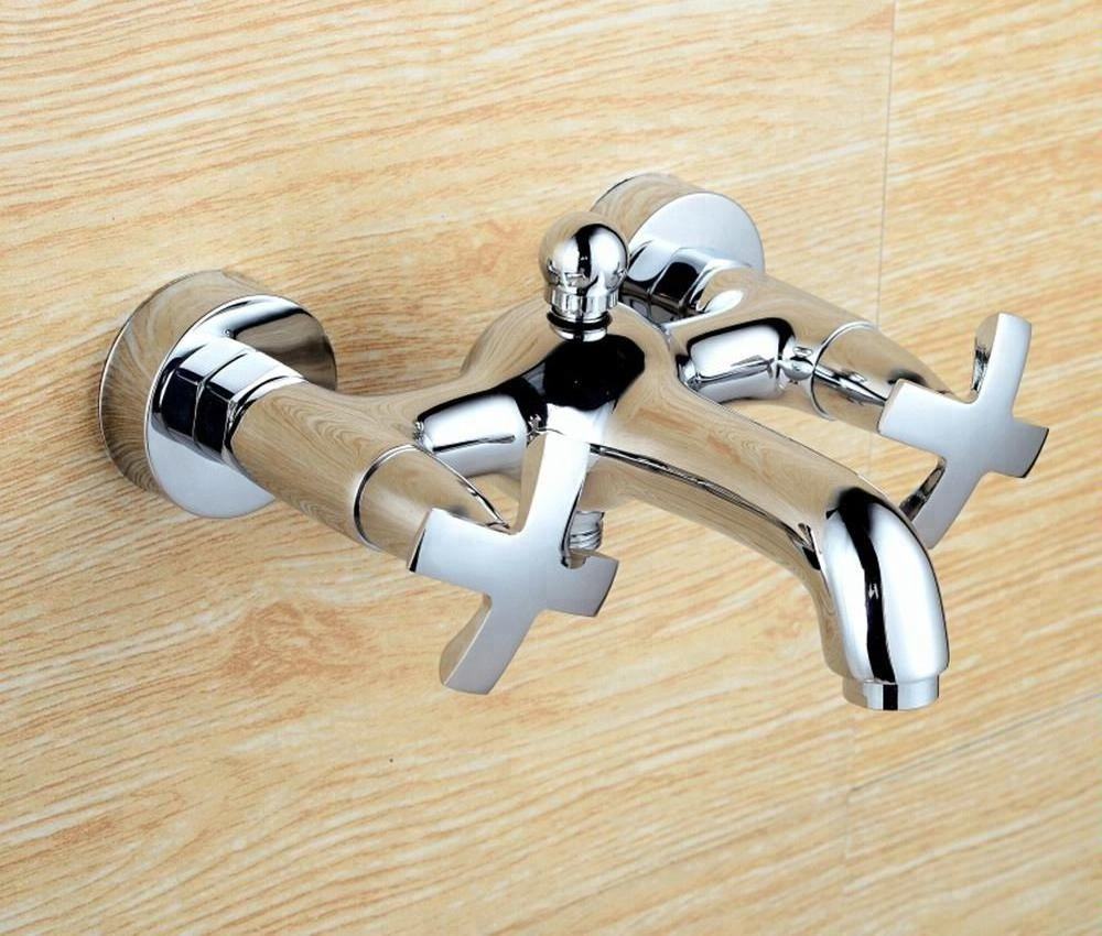 SKL-0420 Wall Mount Faucet Bathtub Tap Wall Mounted Chrome Waterfall Bathtub Faucet Bathroom Bath Faucet