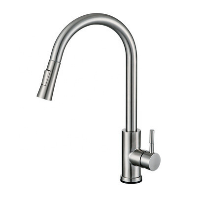 High Quality Multi-Function Faucet Pull Down Kitchen Sink Mixer Tap Polished Kitchen Brass Faucets