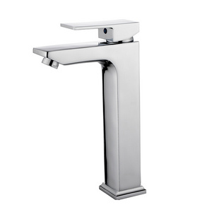 high quality bathroom brass body single handle cold and hot water faucet wash basin tap waterfall mixer tap washing tap