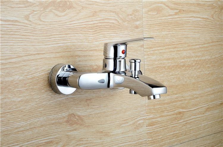 Home Use Wall-Mounted Rain Shower Bathroom Brass Body Bathtub Mixer Modern Shower Faucets Bath Faucet