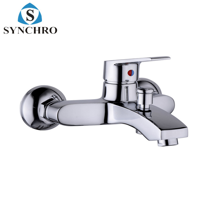 Home Use Wall-Mounted Rain Shower Bathroom Brass Body Bathtub Mixer Modern Shower Faucets Bath Faucet