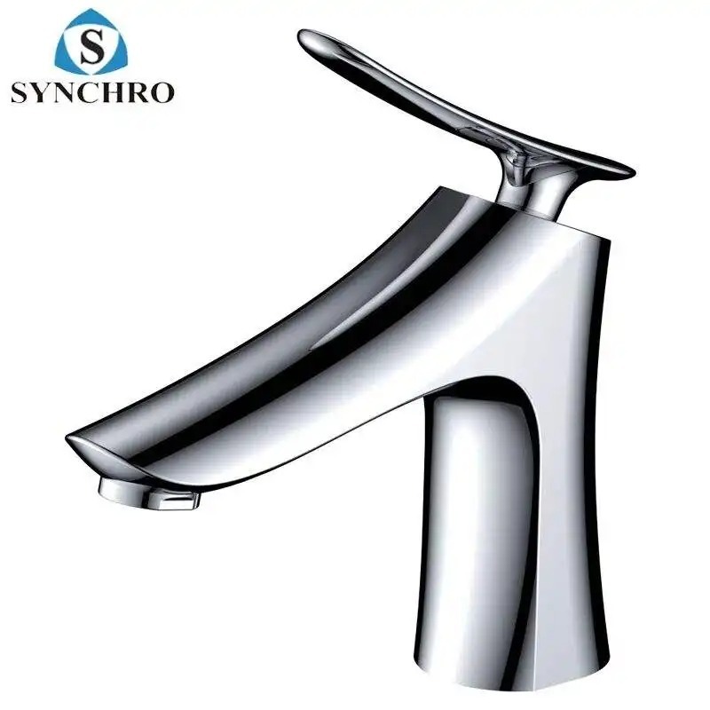 Best Selling sanitary ware single handle hand wash basin faucet Mirror Silver hand wash basin faucets Retro basin faucet