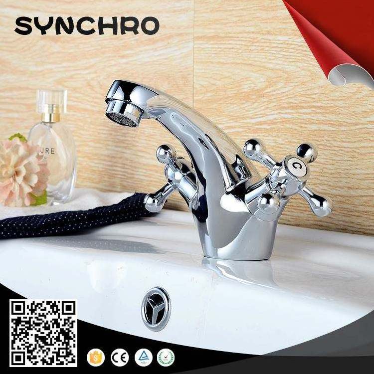 Hot Sale Sailor Style Chrome Bathtub Bathroom Faucet Basin Faucet Double Handle Mixer Faucet