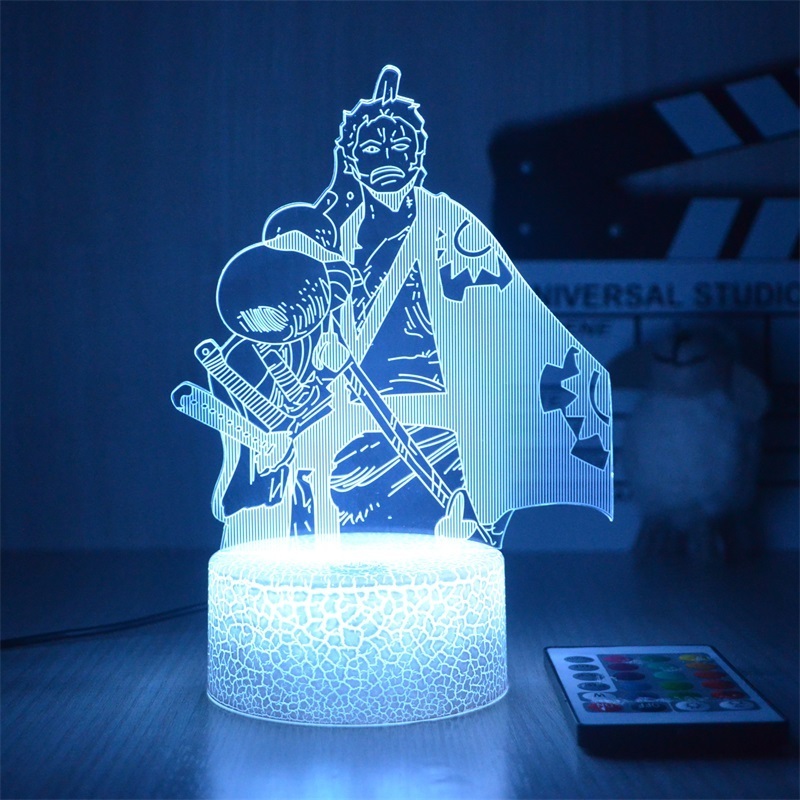 Custom 3d Illusion Acrylic Wood Base Table Lamp Led Night Light