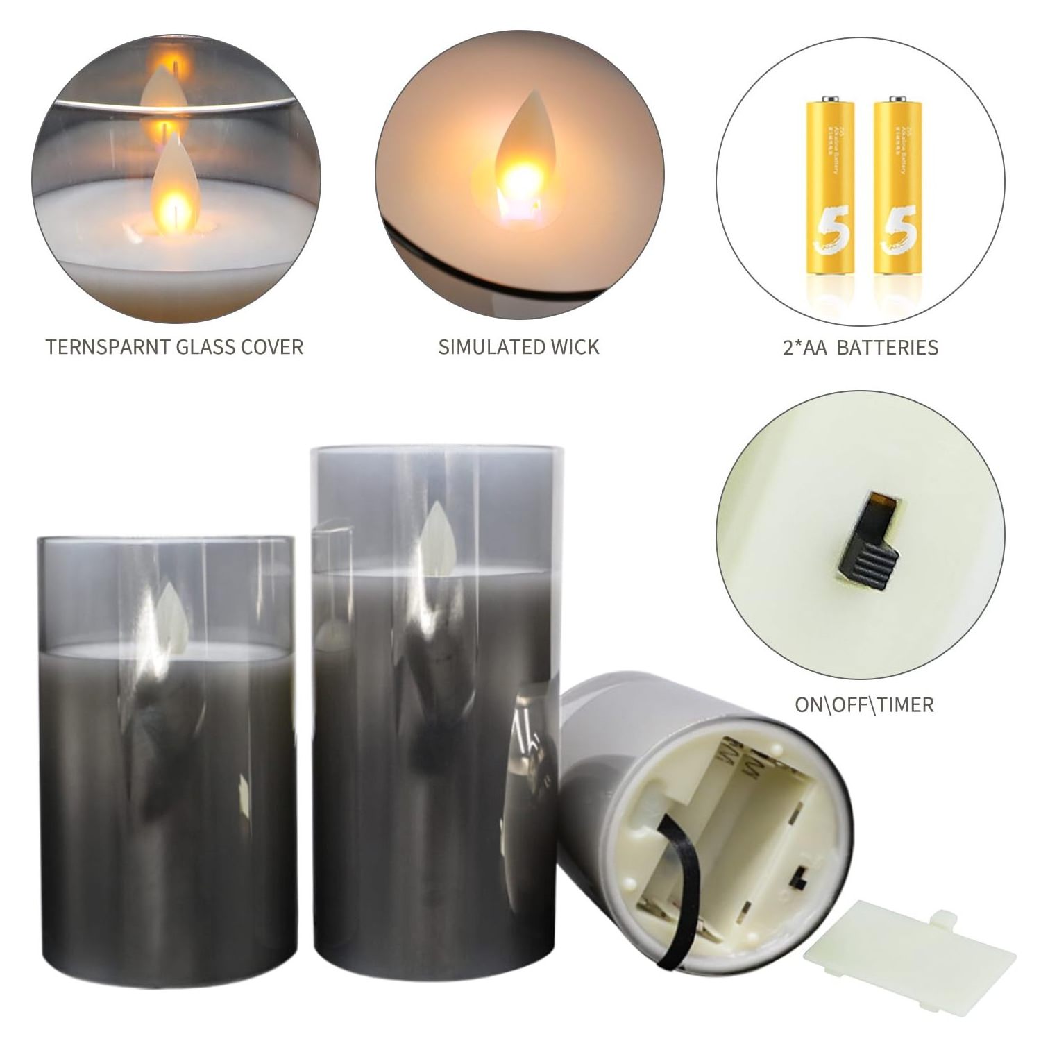 Fake bougie kerzen pillar real wax electric tea light battery operated candles velas led candle flameless candles with remote