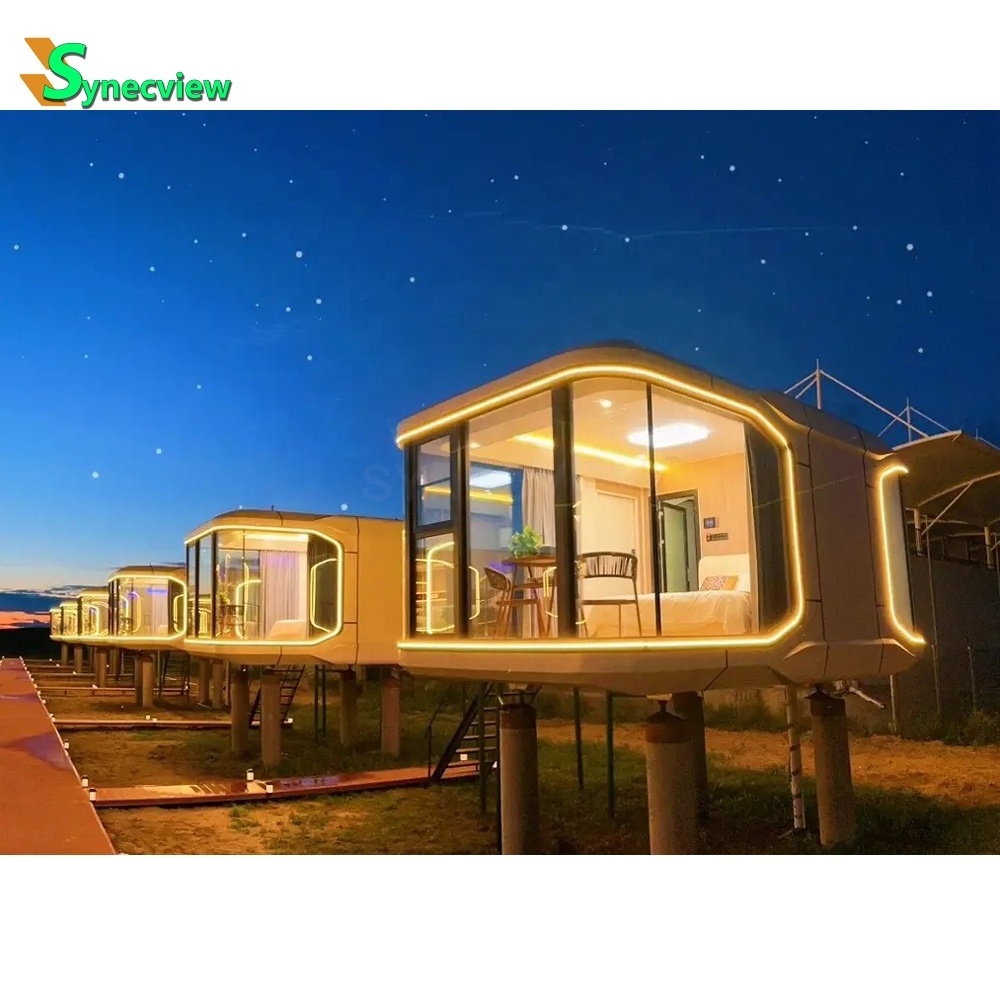 Synecview New design products container smart space capsule cabin House Resorts modular Eco Pod House