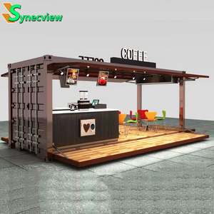 Outdoor Mobile Container House Portable Prefab Bakery Coffee Shop Kiosk Designs