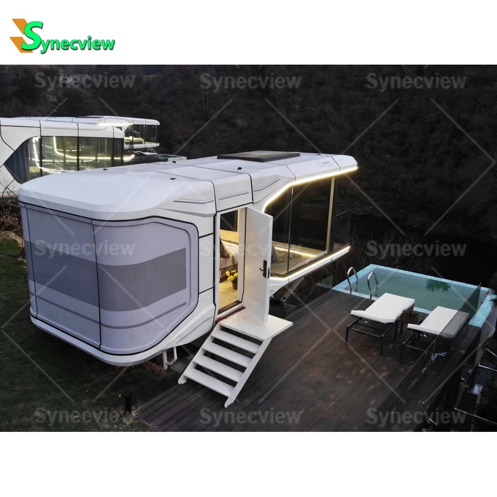 Synecview New design products container smart space capsule cabin House Resorts modular Eco Pod House