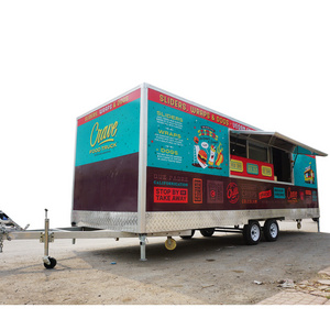 2024 Kitchen Van Concession Trailer customized Trailer with equipments  Mobile food truck For sale