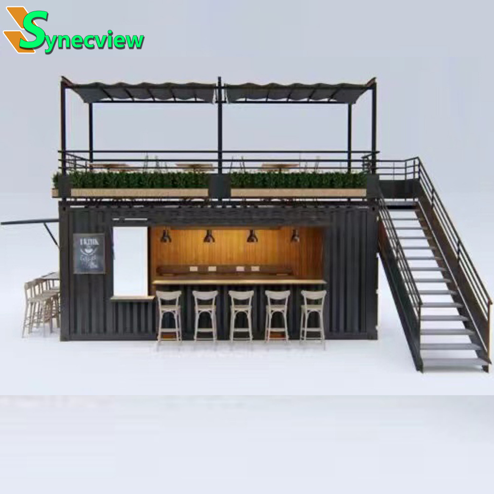 Outdoor Mobile Container House Portable Prefab Bakery Coffee Shop Kiosk Designs