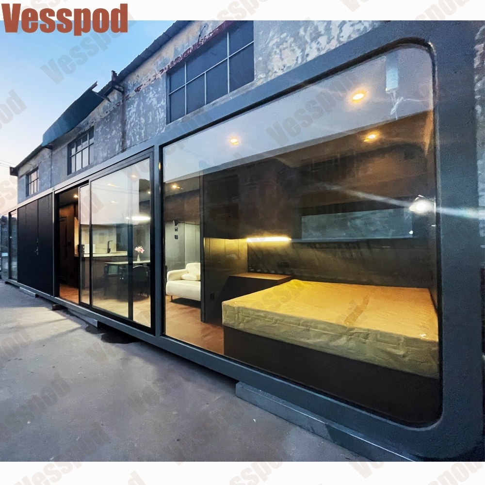 pod house  Modern capsule cabin Hotel Container home sleep pod Outdoor Mobile Tiny house luxury Capsule House