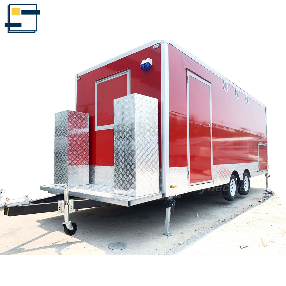 2024 Kitchen Van Concession Trailer customized Trailer with equipments  Mobile food truck For sale