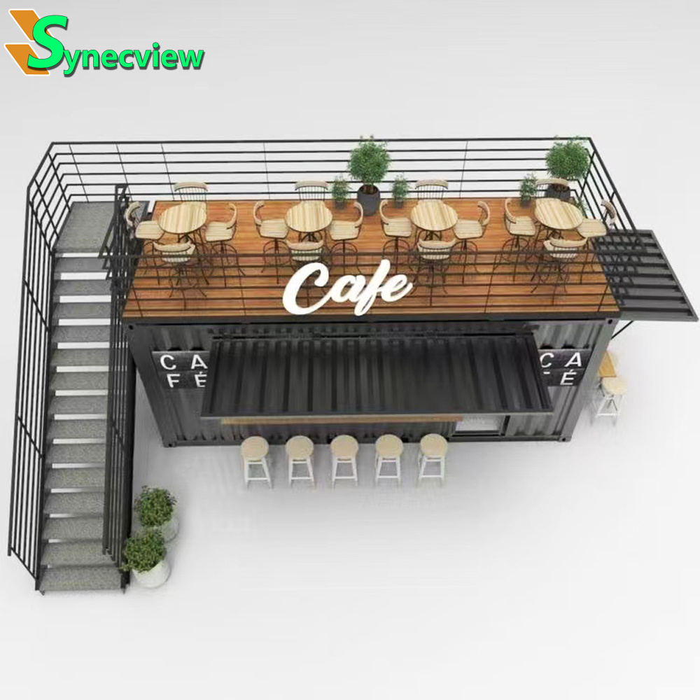 Outdoor Mobile Container House Portable Prefab Bakery Coffee Shop Kiosk Designs