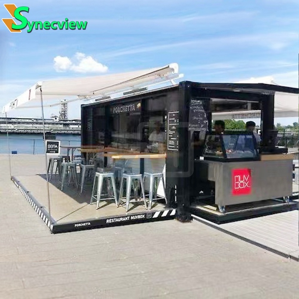 Fast Delivery pop up container bar coffee shop Movable Bar Convenience Store shipping container house bakery shop