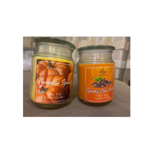 Indian Origin Supplier Selling Best Aromatherapy Scented Candles Paraffin Wax Bulk 18oz Jar Candle White Scented for Sale