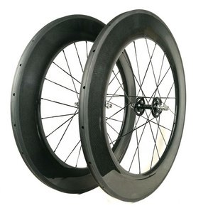 Wheel Carbon Track For Fixed Gear Rear Wheel 700C Fixie Bike Rims 88mm Wheels Single Speed Fixie Wheelset 700C Tubular