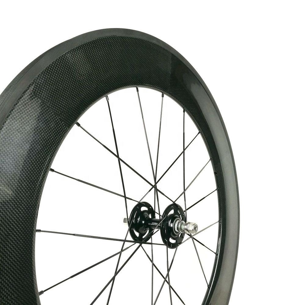 Wheel Carbon Track For Fixed Gear Rear Wheel 700C Fixie Bike Rims 88mm Wheels Single Speed Fixie Wheelset 700C Tubular