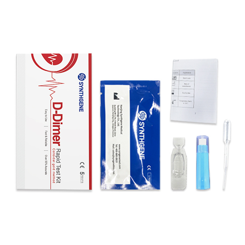 Cardiac Marker One-step Test Kit Medical Reagent D-Dimer Rapid Testing  Kit Cassette Strip