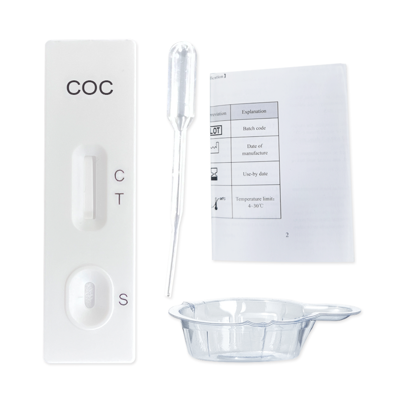 COC abuse test cassette Urine Saliva test